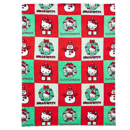 Sanrio Hello Kitty Holiday Hugs Silk Touch ThrowBlanket 50" x 70"